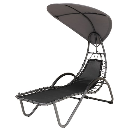 Deko Living Outdoor Patio Lounge Chair with Canopy COP20203